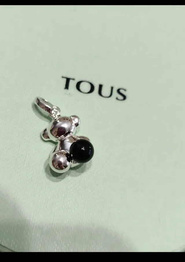 Osito 3D Plata Tous Negro