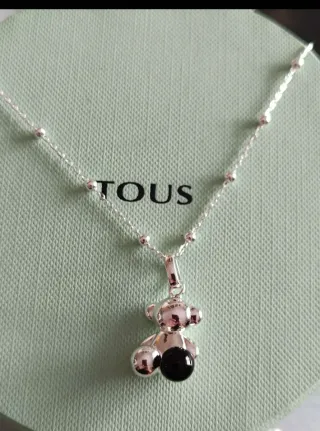 Osito 3D Plata Tous Negro