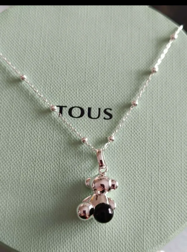 Osito 3D Plata Tous Negro