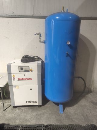 Compresor Champion FM22RS + Depósito