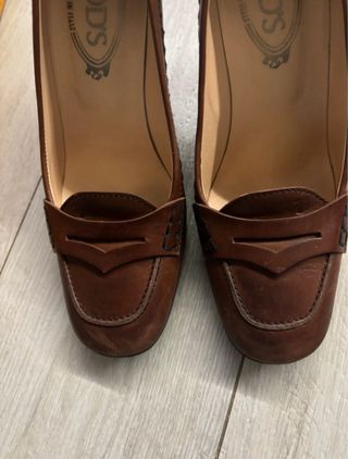 Scarpe Tod's donna tacco marrone