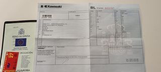 Kawasaki J300 Scooter Negro y Verde