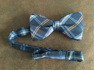 Pajarita de tela a cuadros