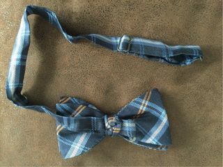 Pajarita de tela a cuadros