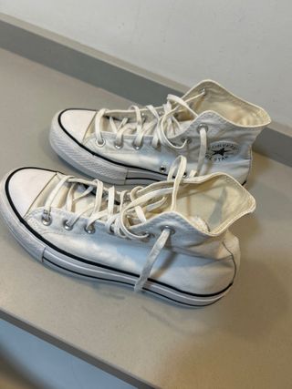 Converse Plataforma Blancas Talla 38