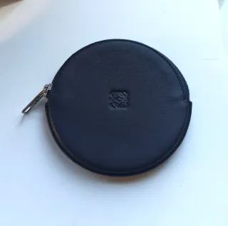 Monedero LOEWE piel azul marino