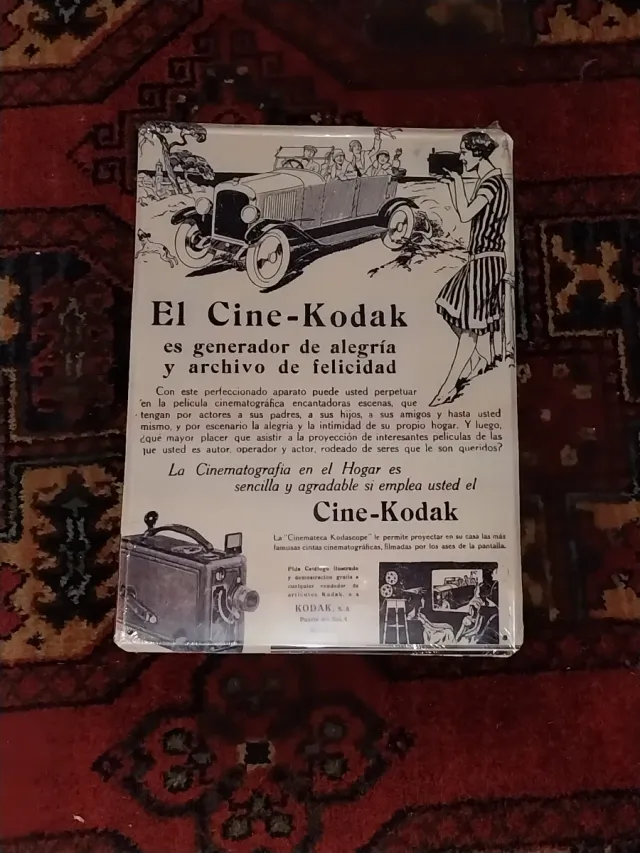 Lote de 3 Placas Metálicas Kodak de Coleção