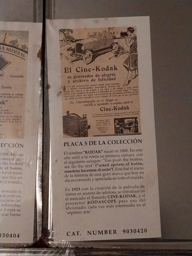 Lote de 3 Placas Metálicas Kodak de Coleção