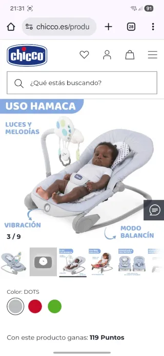 Hamaca para bebé Chicco Balloon