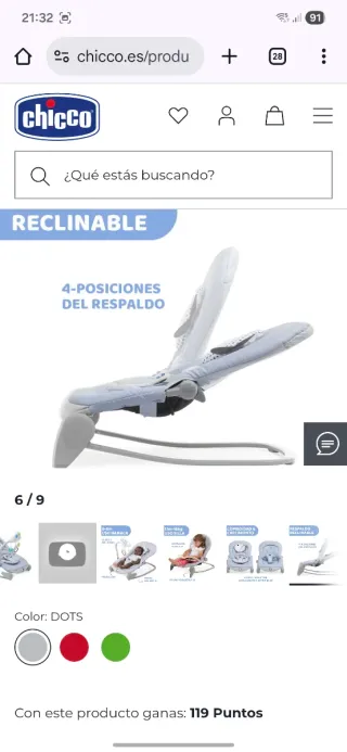 Hamaca para bebé Chicco Balloon