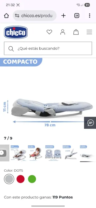 Hamaca para bebé Chicco Balloon