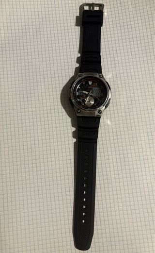Reloj Casio Pulsera Negro y Plata