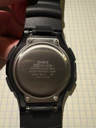 Reloj Casio Pulsera Negro y Plata