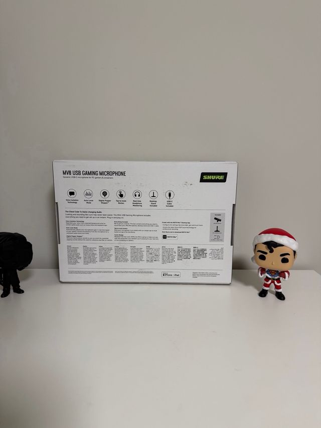 Microfone Shure MV6 USB para jogos
