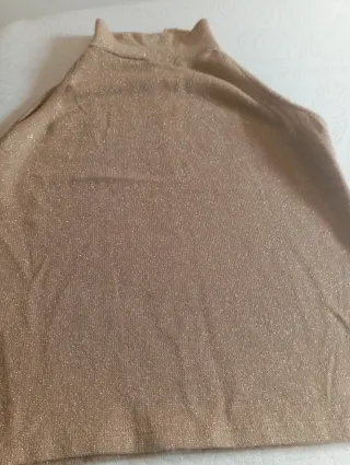 Top Zara beig Dorado Brillante