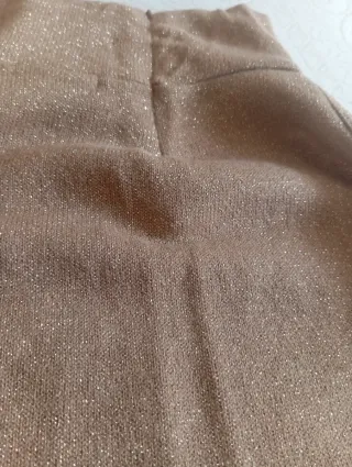 Top Zara beig Dorado Brillante