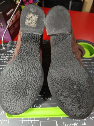 Botas de cuero marrones para mujer