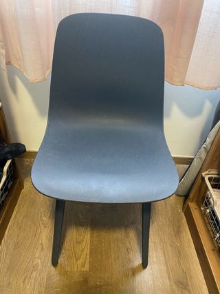 Sillas Ikea Plástico Azul/Gris