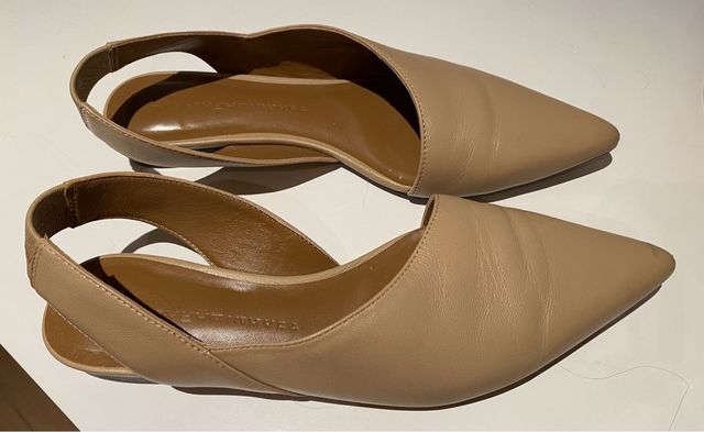 Zapatos Adolfo Domínguez Piel Beige Talla 40