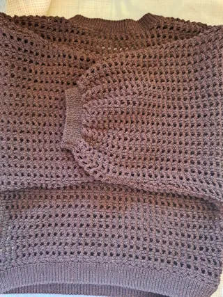 Jersey Zara calado marrón L