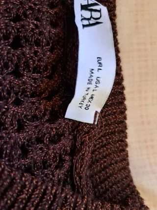 Jersey Zara calado marrón L