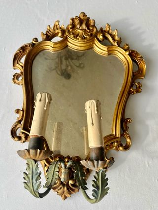 Antico Specchio Veneziano Dorato 1800