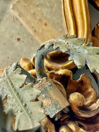 Antico Specchio Veneziano Dorato 1800