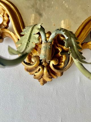 Antico Specchio Veneziano Dorato 1800