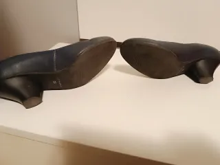 Zapatos de cuña azul marino talla 36