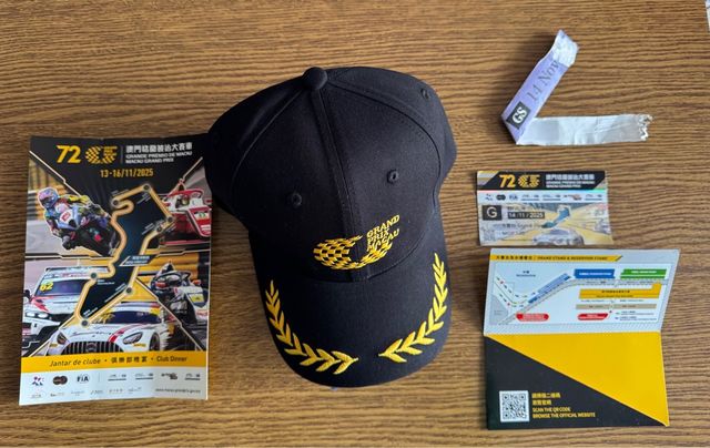 Cappellino Grand Prix Macau + omaggi