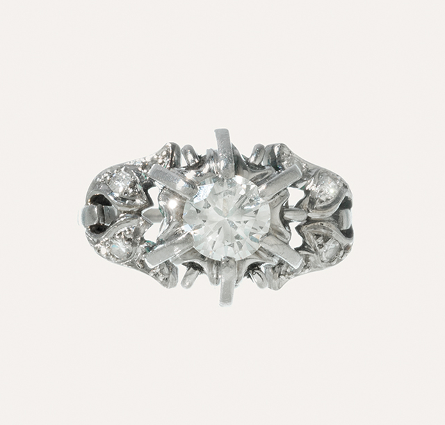 Anillo Platino 9,44gr Diamante 0,90ct