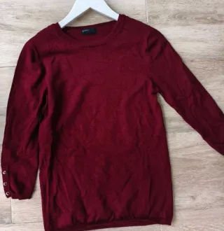 Jersey de punto de Stradivarius granate