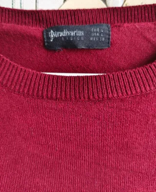 Jersey de punto de Stradivarius granate