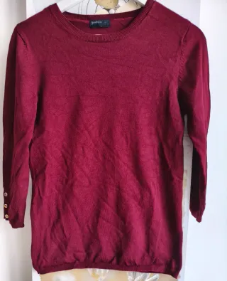 Jersey de punto de Stradivarius granate