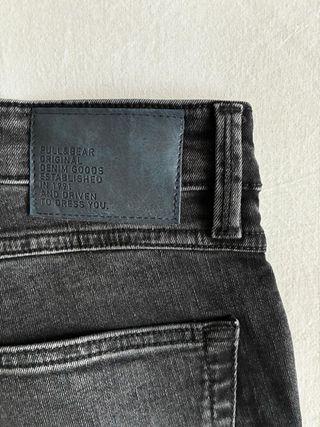 Pantalón vaquero Pull&Bear Skinny Negro Talla 40