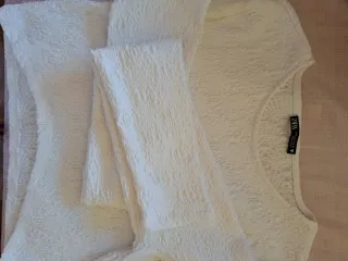 Camiseta crop Zara blanca talla única