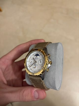 Seiko Quartz Chronograph Moonphase - Bicolor