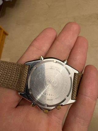 Seiko Quartz Chronograph Moonphase - Bicolor