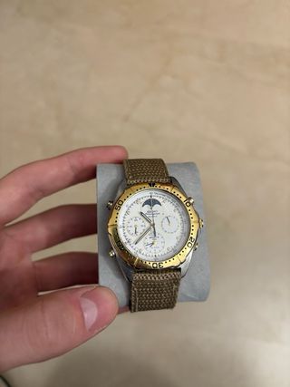 Seiko Quartz Chronograph Moonphase - Bicolor