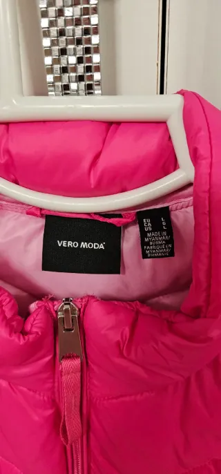 Chaqueta acolchada rosa