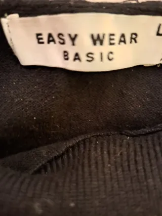 Jersey Básico Negro EASY WEAR Talla L