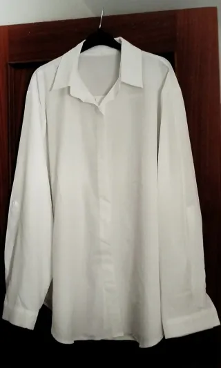 Camisa blanca mujer talla 6XL