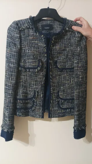 Chaqueta Tweed Caramelo Talla 38