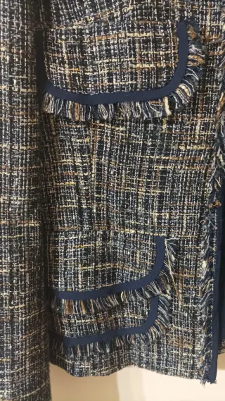 Chaqueta Tweed Caramelo Talla 38