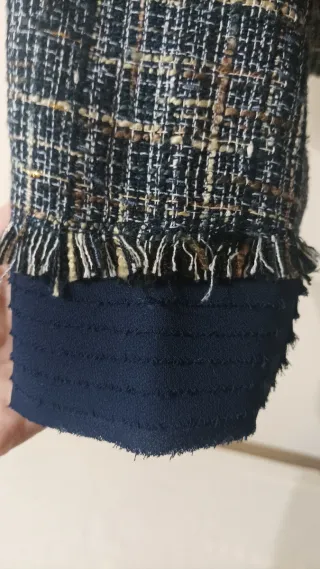 Chaqueta Tweed Caramelo Talla 38