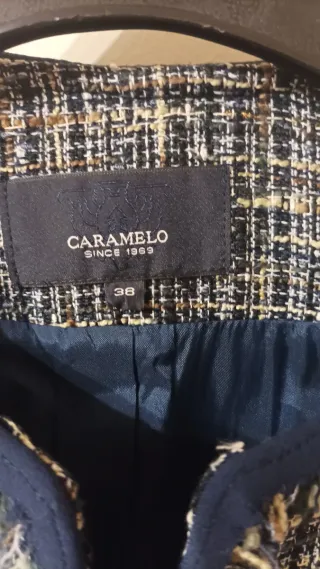 Chaqueta Tweed Caramelo Talla 38