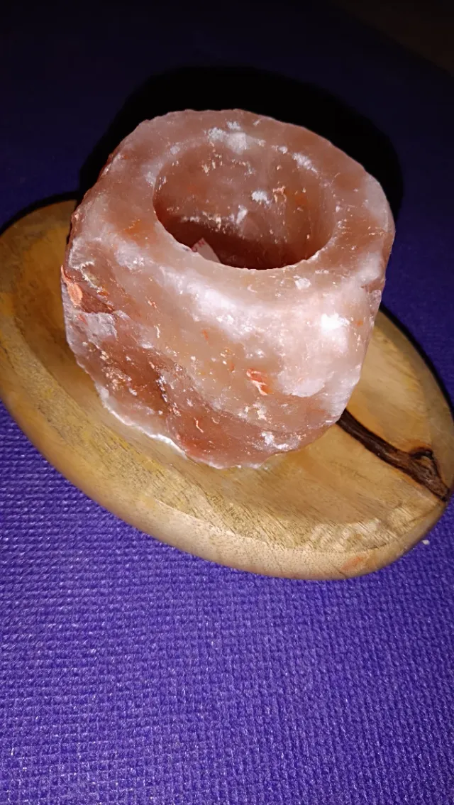 Vela de sal rosa