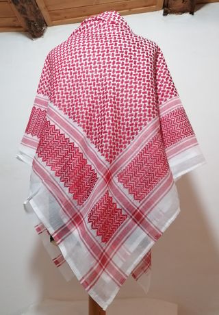 Kefiah Palestinese Rossa