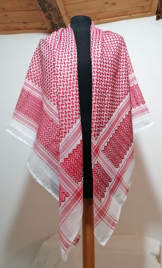 Kefiah Palestinese Rossa