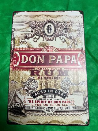 Targa Metallo Don Papa Rum Limited Edition